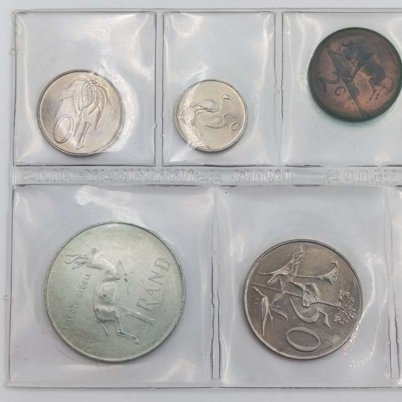 1968 South Africa English uncirculated set with scarce R1