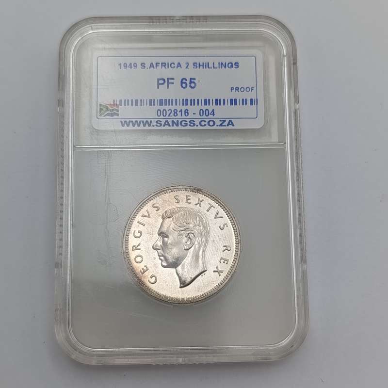 1932 South Africa Shilling graded MS63 by NGC