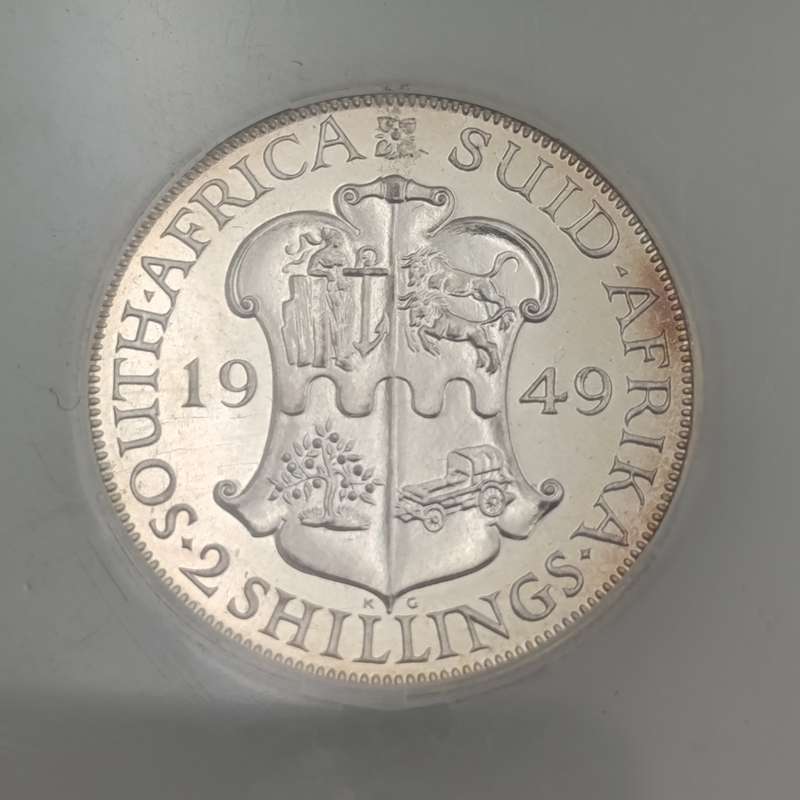 1932 South Africa Shilling graded MS63 by NGC