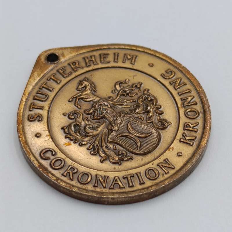 1953 Queen Elizabeth coronation medallion for the town Stutterheim