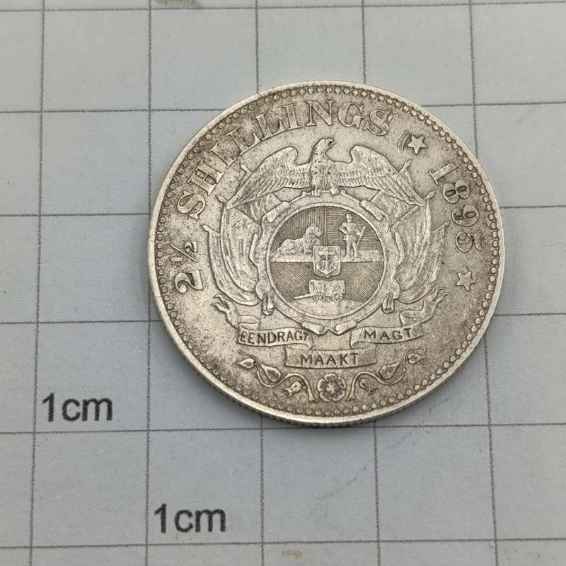 1895 ZAR Kruger Silver half crown - Beautiful coin
