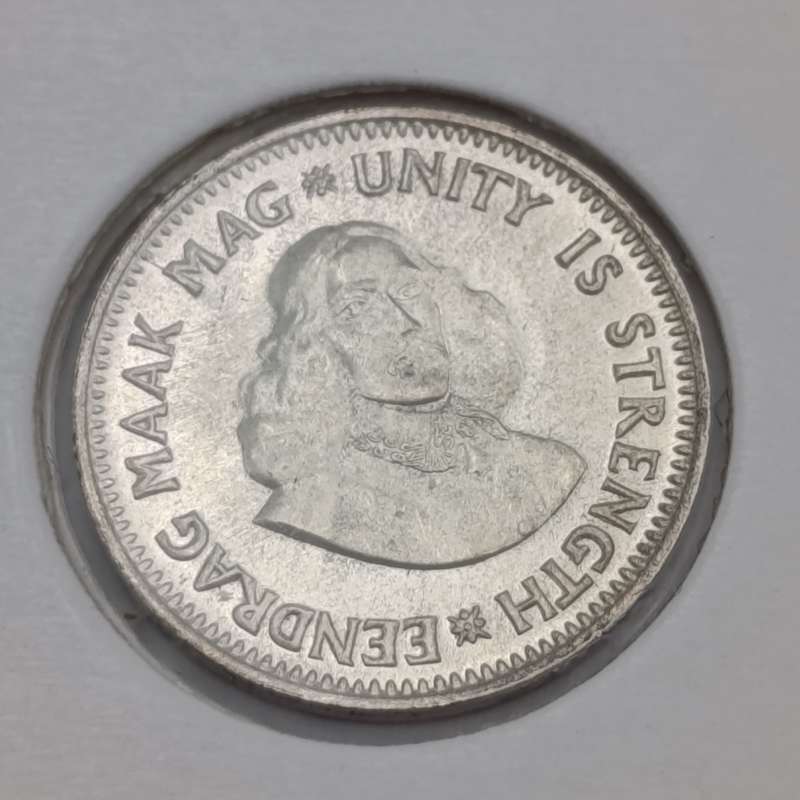 Set of RSA 1961 to 1964 silver 2 1/2 cent tickeys - uncirculated