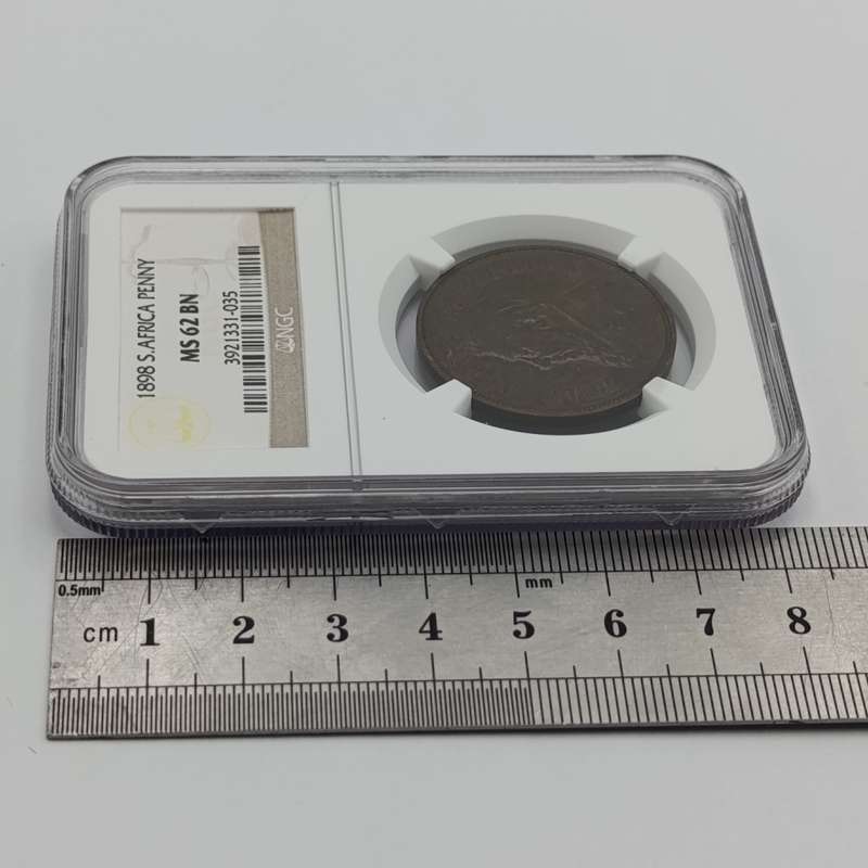 1898 ZAR Kruger Penny graded MS62 BN by NGC