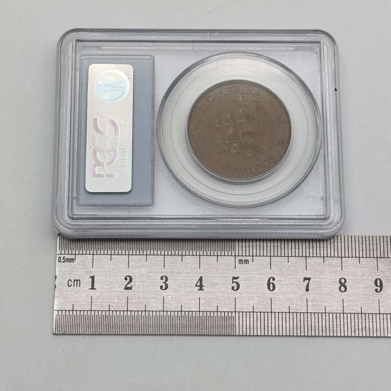 1934 SA Union one Penny graded AU55 by PCGS