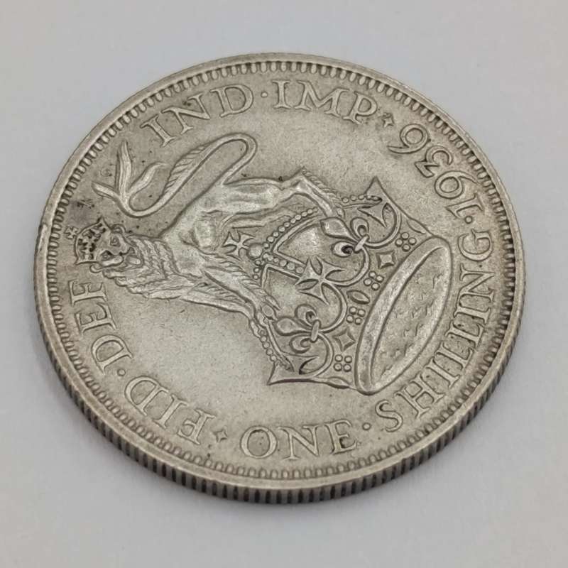 Great Britain 1936 Silver Shilling AU