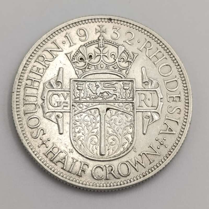 Southern Rhodesia 1932 half crown AU