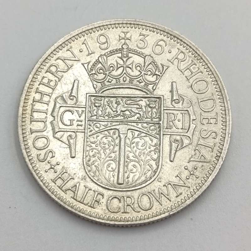 Southern Rhodesia 1936 half crown AU