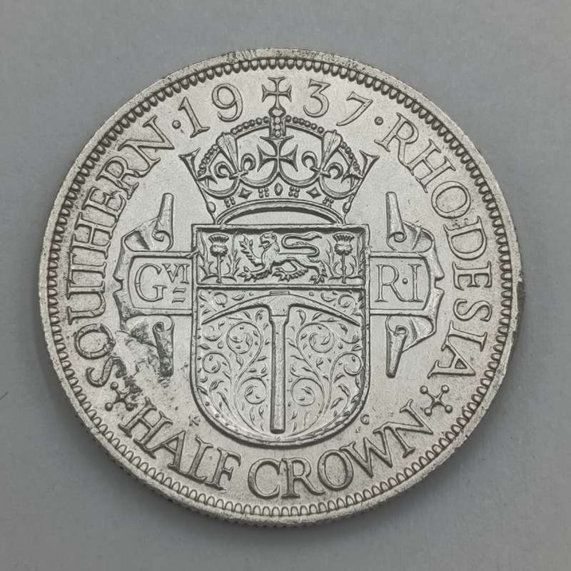 Southern Rhodesia 1937 half crown XF