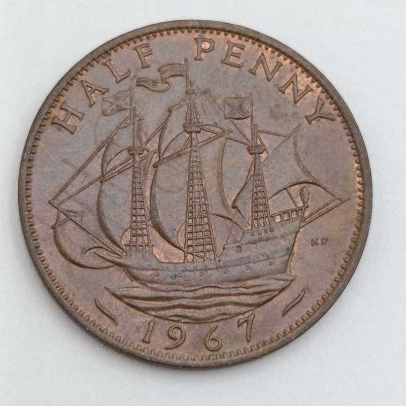 Great Britain 1967 half penny uncirculated