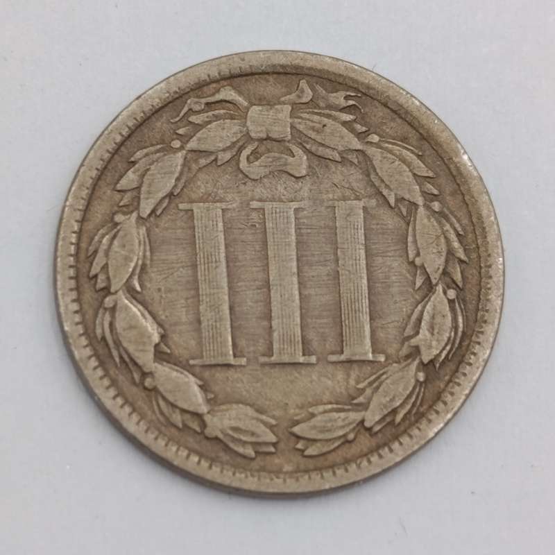 USA 1865 Nickel three cents
