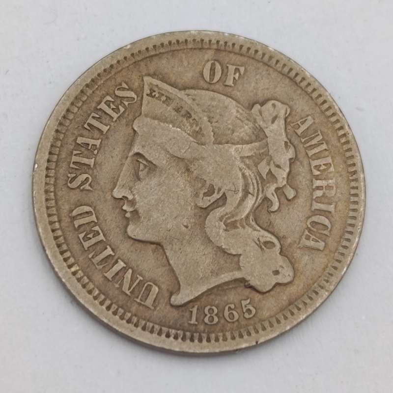USA 1865 Nickel three cents