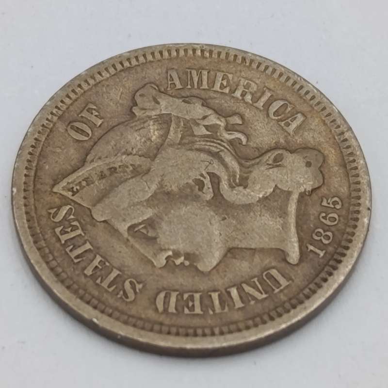 USA 1865 Nickel three cents