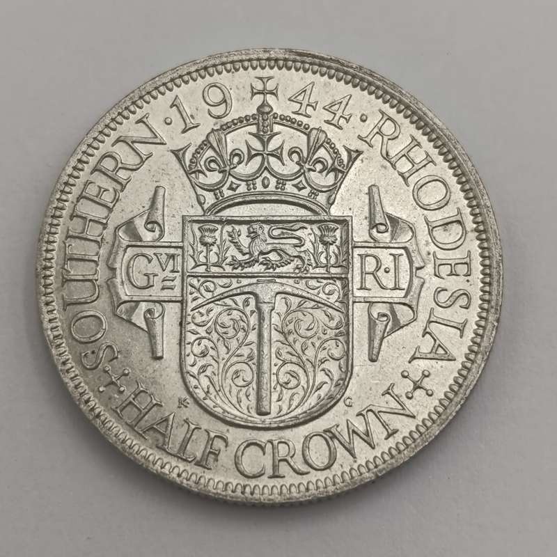 Southern Rhodesia 1944 halfcrown uncirculated