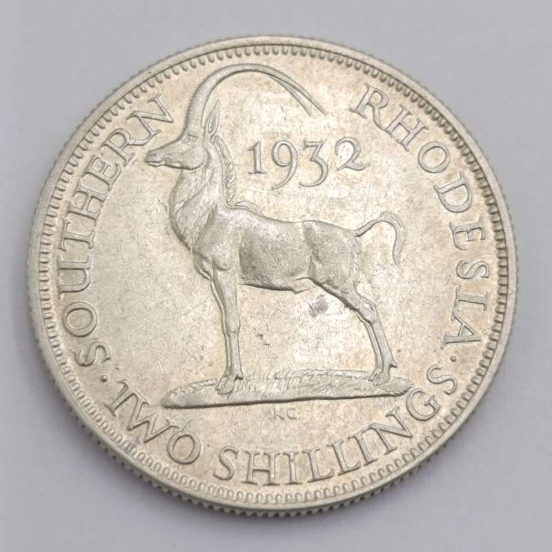 Southern Rhodesia 1932 Two Shilling AU