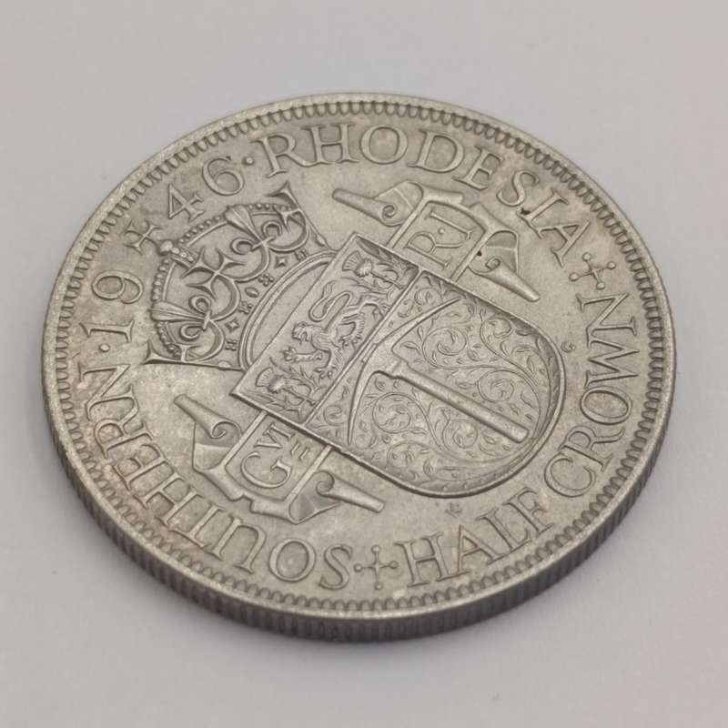 Southern Rhodesia 1946 half crown AU+
