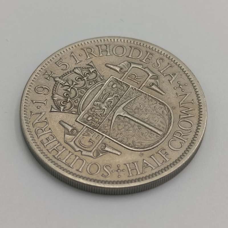 Southern Rhodesia 1951 half crown XF+