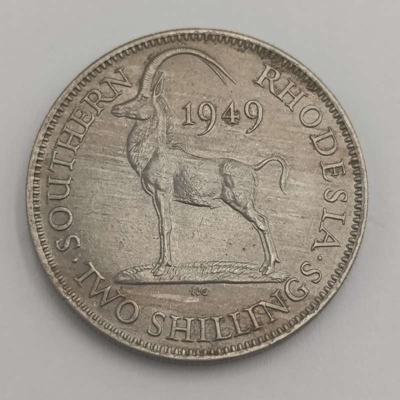 Southern Rhodesia 1949 Two Shilling uncirculated