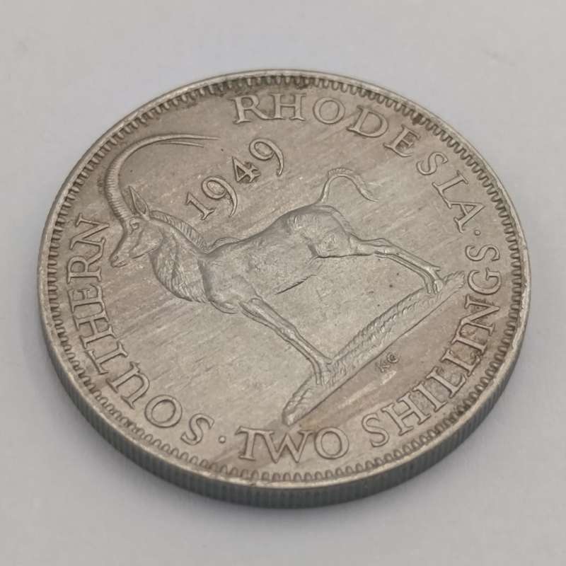 Southern Rhodesia 1949 Two Shilling uncirculated