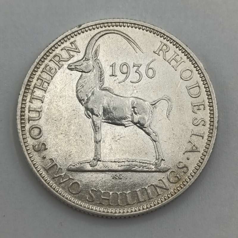 Southern Rhodesia 1936 Two Shilling AU