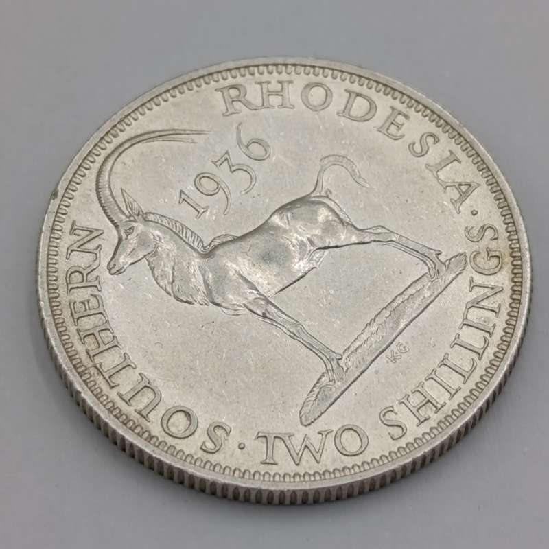 Southern Rhodesia 1936 Two Shilling AU