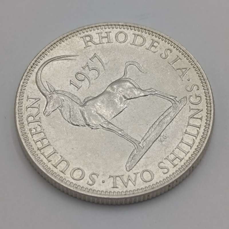 Southern Rhodesia 1937 Two Shilling AU