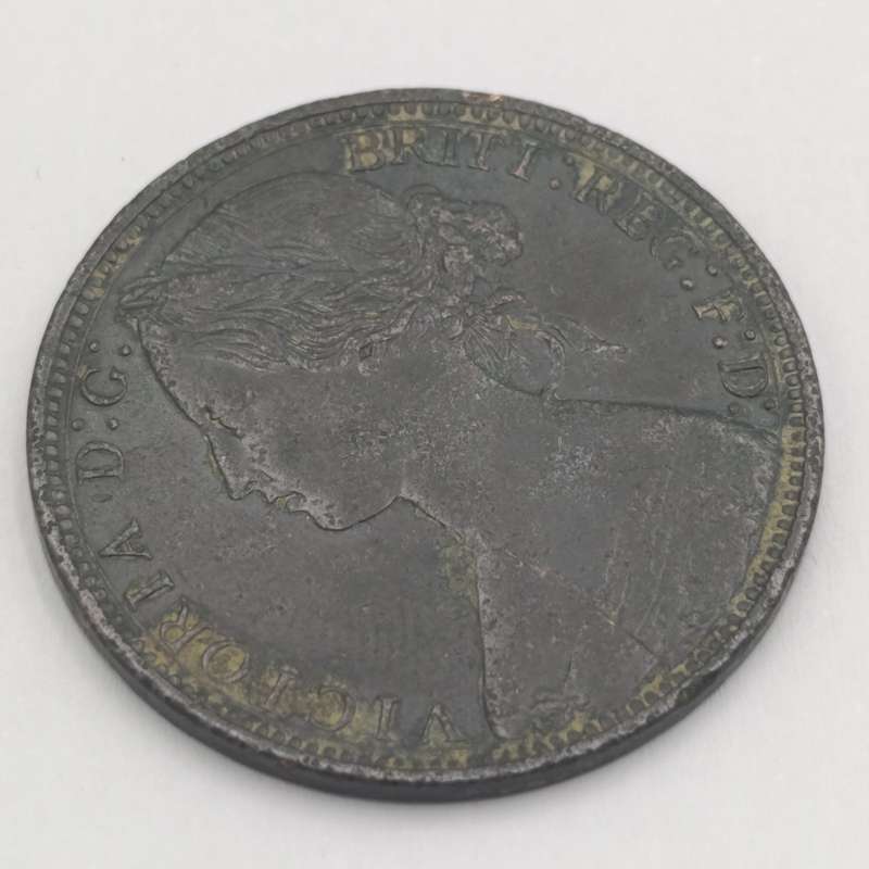 Great Britain 1881 H farthing