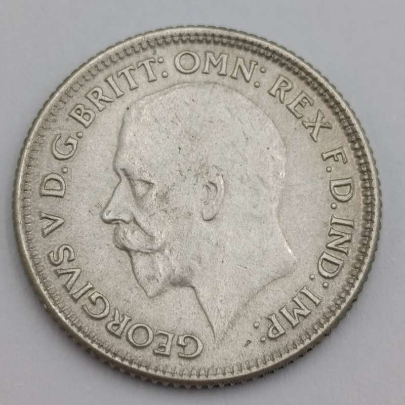 Great Britain 1928 six pence AU+