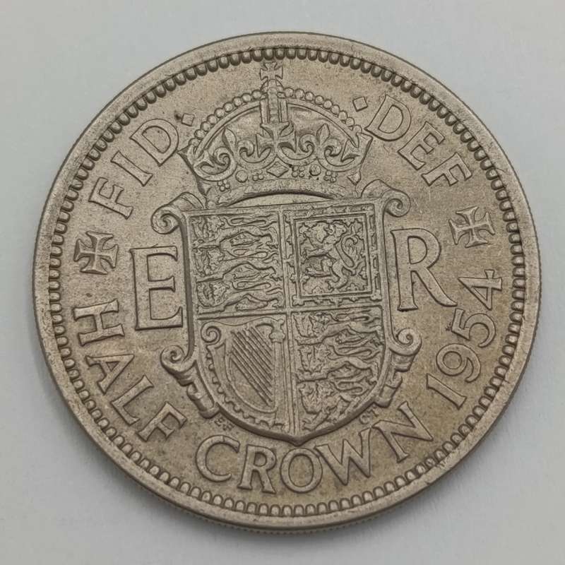 Great Britain 1954 half crown AU+ or better