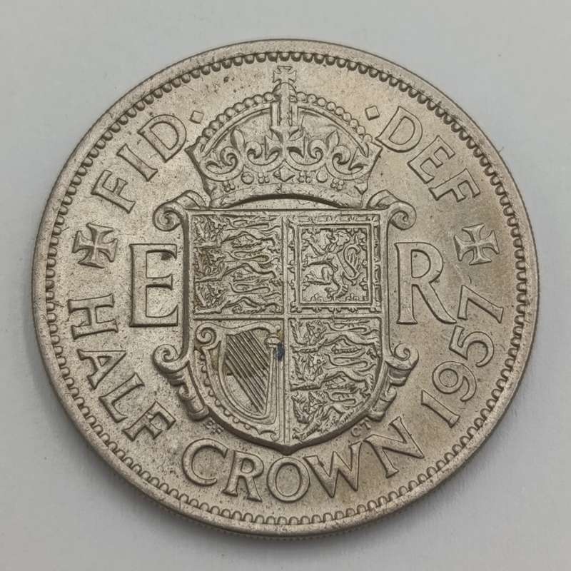 Great Britain 1957 uncirculated half crown