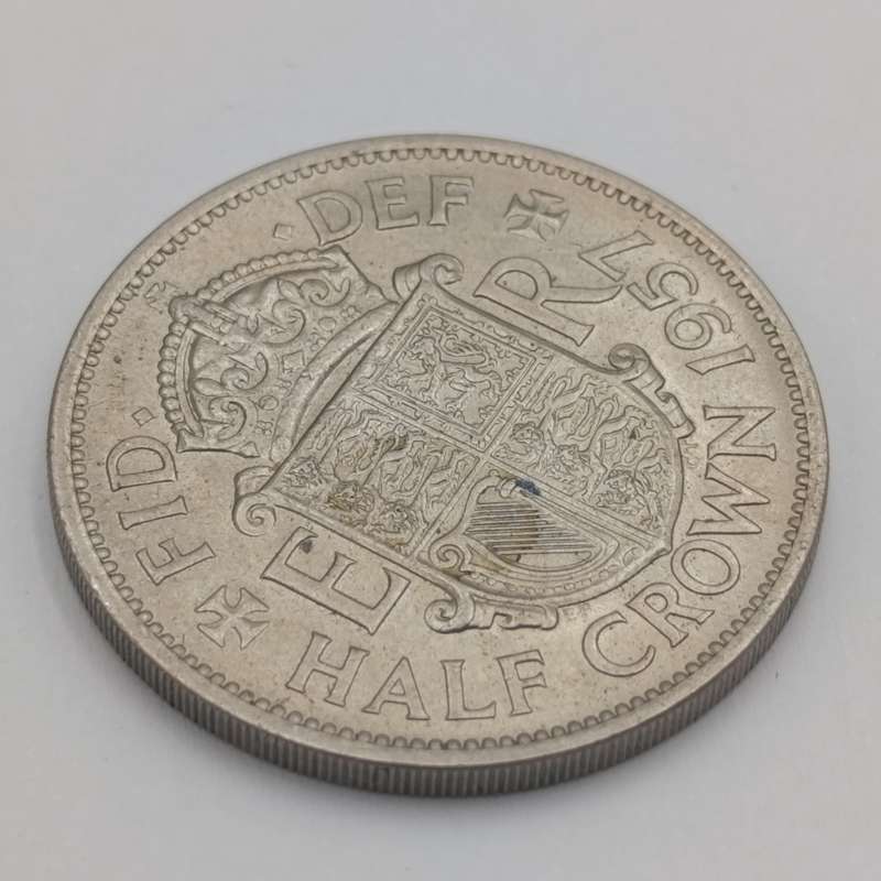Great Britain 1957 uncirculated half crown