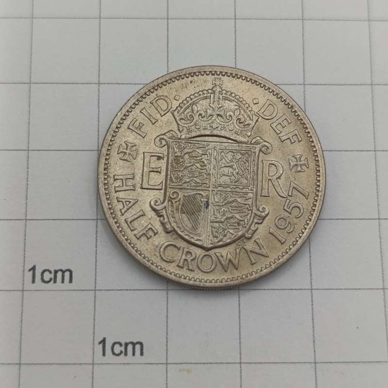 Great Britain 1957 uncirculated half crown