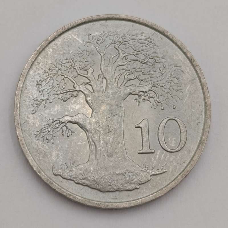 Zimbabwe lot of 8 x 10 cent coins - excellent condition