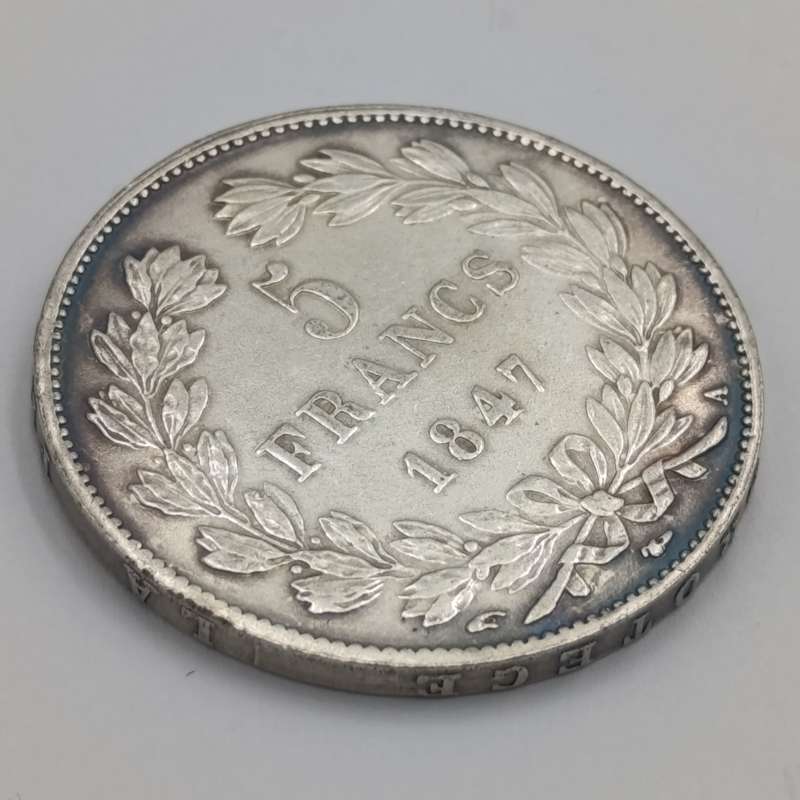 France 1847 silver 5 Francs XF+