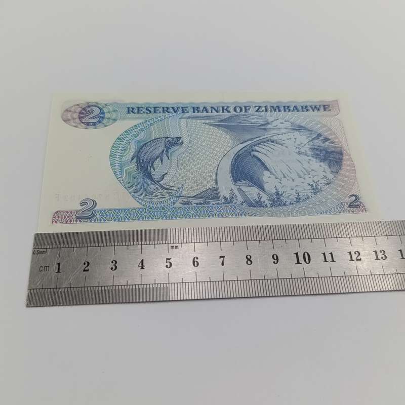 Zimbabwe 2 dollars banknotes P-1c-1994 uncirculated lot of 2 with consecutive numbers