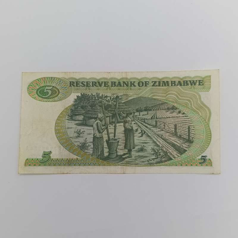Zimbabwe 1980 Pick 2a - banknote XF middle fold