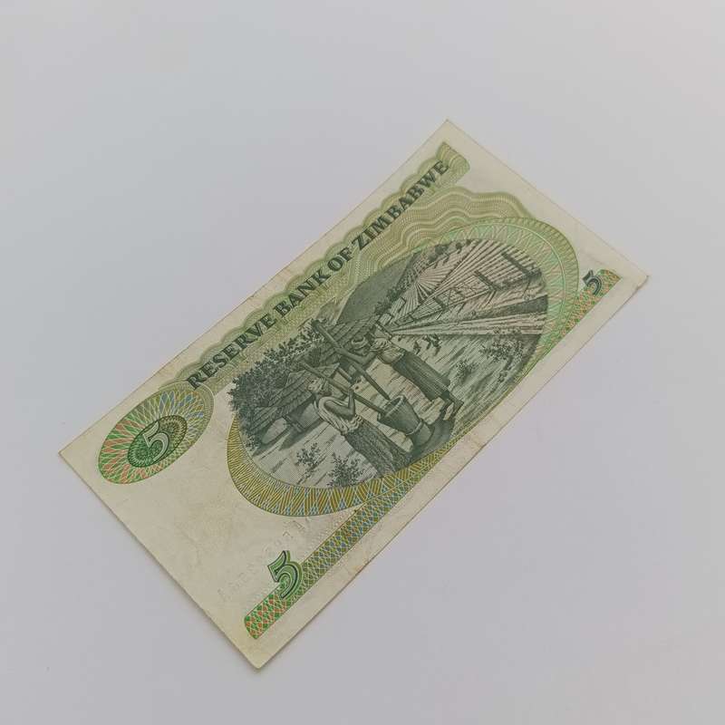 Zimbabwe 1980 Pick 2a - banknote XF middle fold