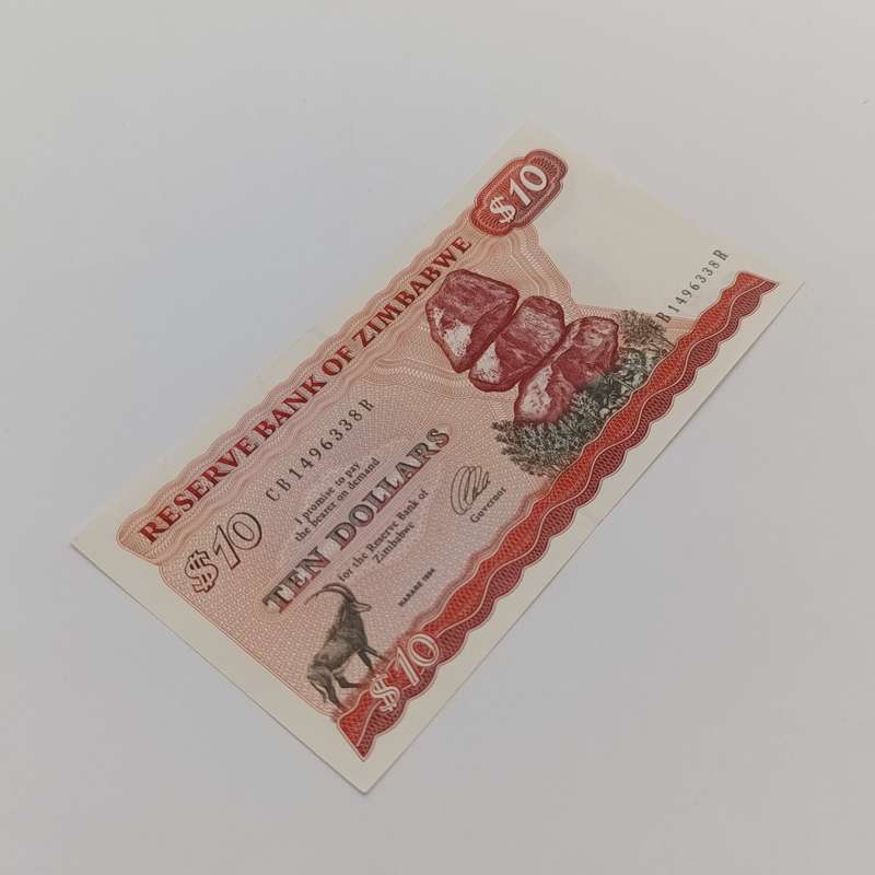 Zimbabwe 1994 Harare $10 Pick 3e uncirculated banknote