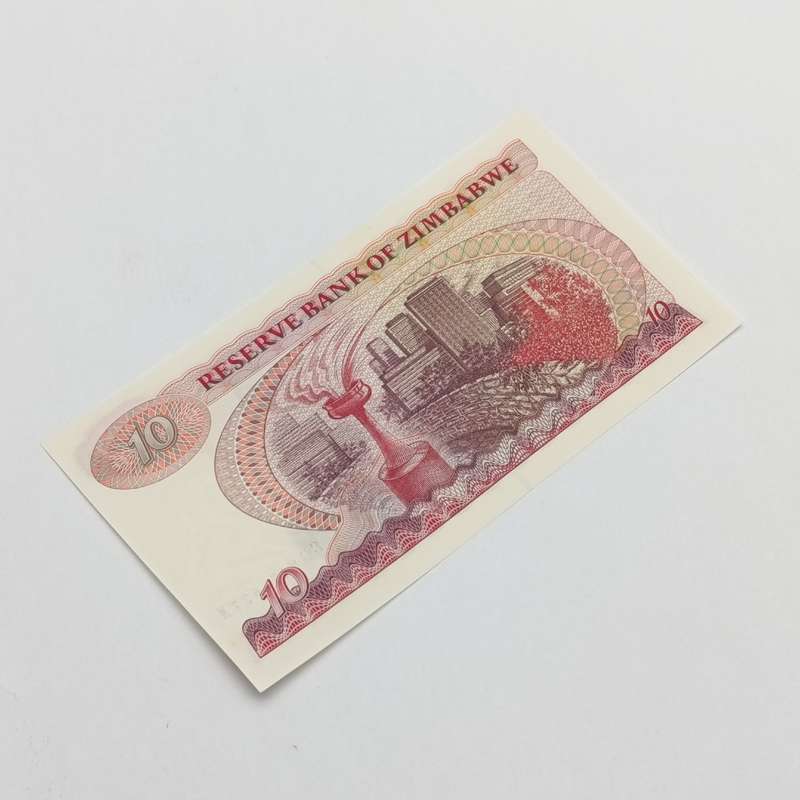 Zimbabwe 1994 Harare $10 pick 3e uncirculated banknotes consecutive numbered lot of 2