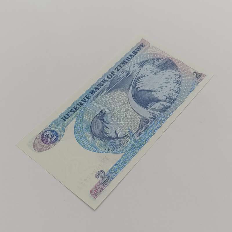 Zimbabwe 1983 Harare $2 Pick 1b Lot of 2 uncirculated replacement notes with consecutive numbers