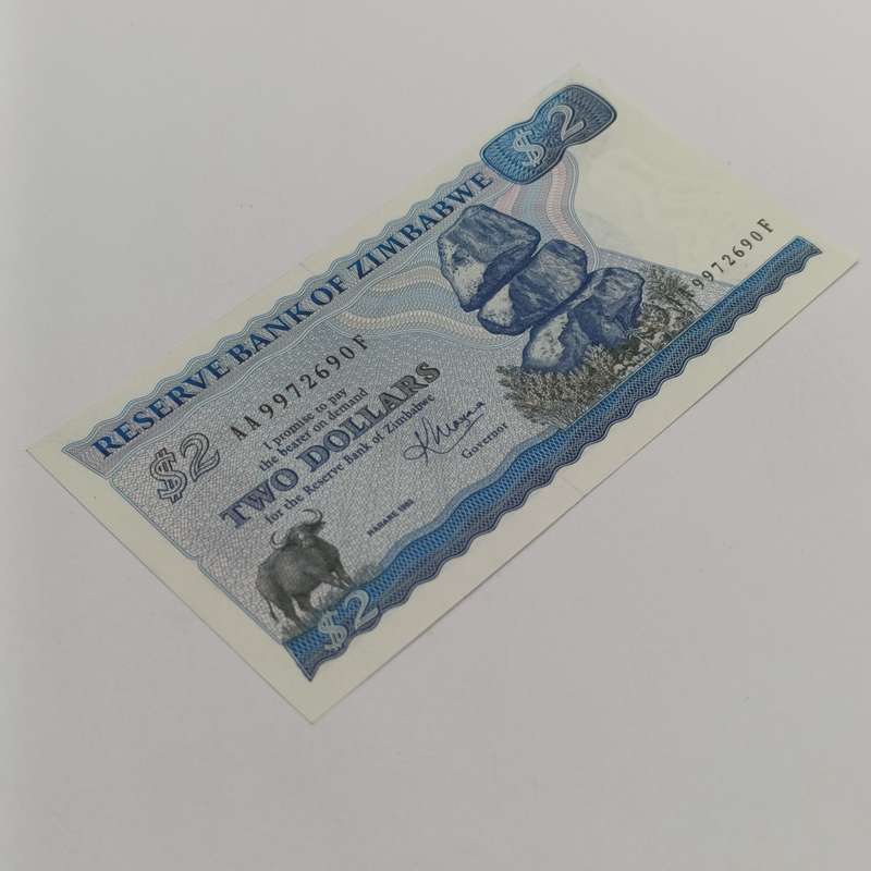Zimbabwe 1983 Harare $2 Pick 1b uncirculated banknote