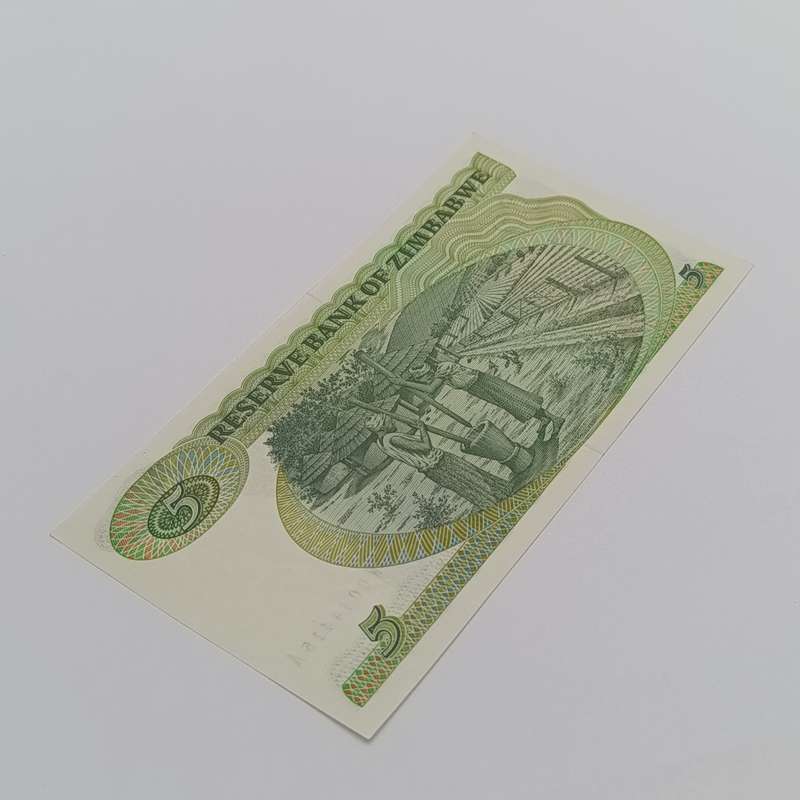 Zimbabwe 1983 Harare $5 Pick 2c uncirculated replacement banknote