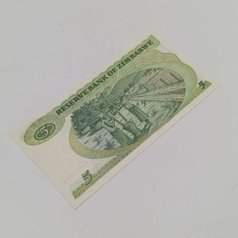 Zimbabwe 1983 Harare $5 Pick 2c lot of 10 replacement notes - uncirculated numbers