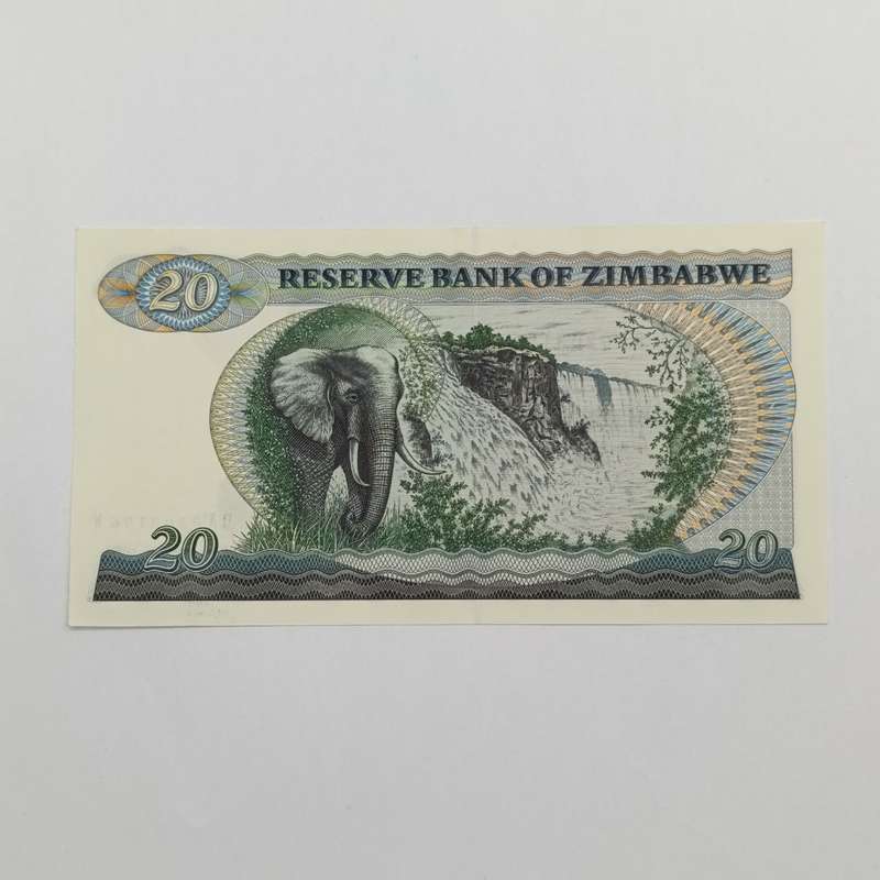Zimbabwe 1994 Harare $20 Pick 4d pair of uncirculated banknotes with consecutive numbers