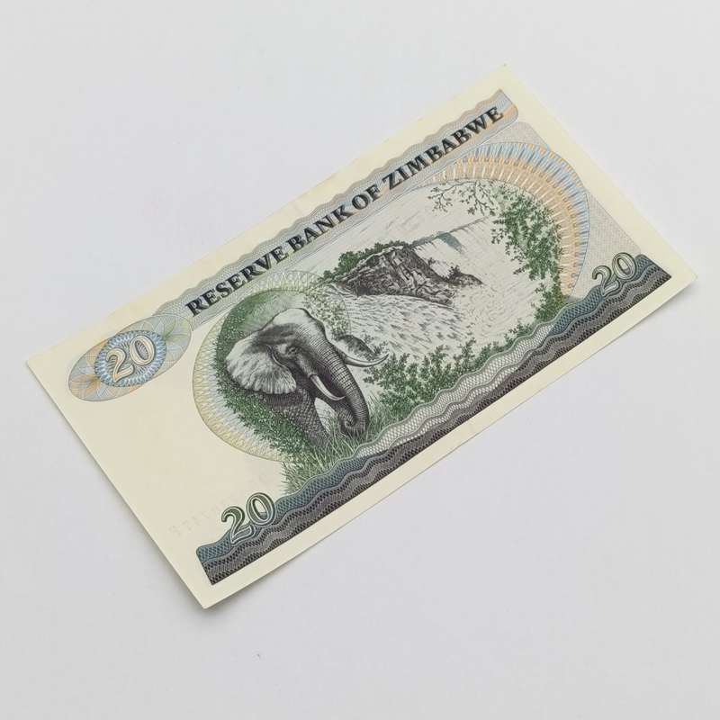 Zimbabwe 1994 Harare $20 Pick 4d pair of uncirculated banknotes with consecutive numbers