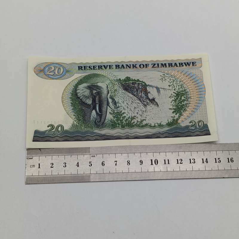 Zimbabwe 1994 Harare $20 Pick 4d pair of uncirculated banknotes with consecutive numbers