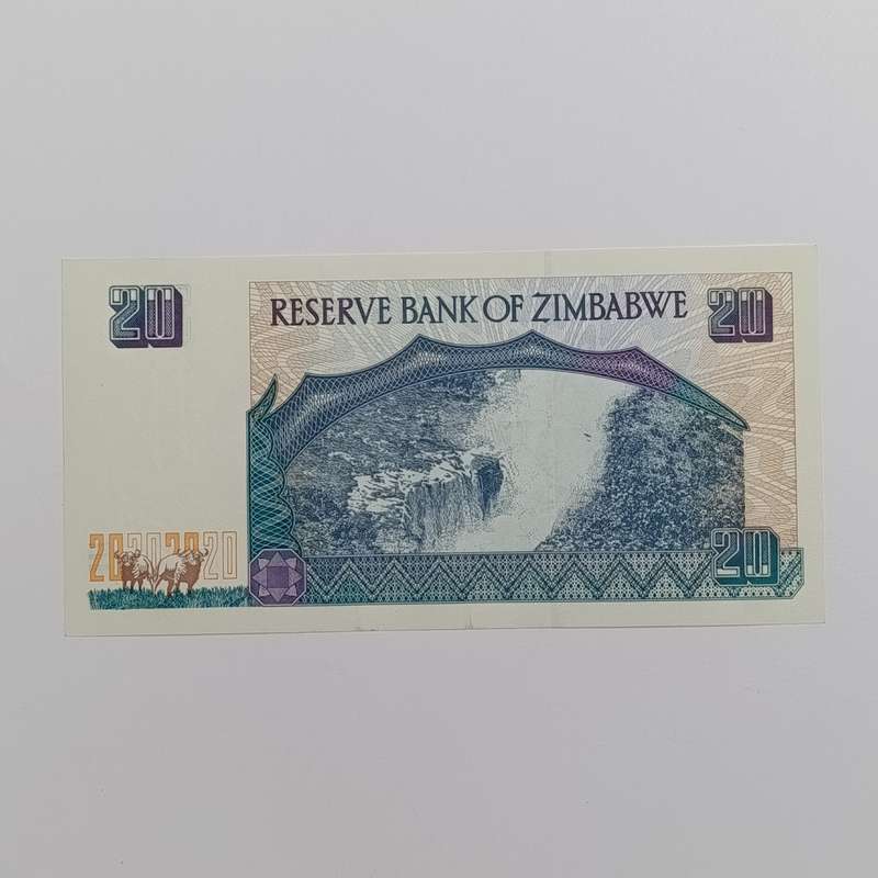 Zimbabwe Harare 1997 $20 banknotes uncirculated set of 3 with consecutive numbers