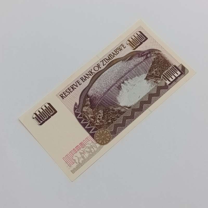 Zimbabwe Harare 1995 $100 lot of 2 uncirculated banknotes with consecutive numbers