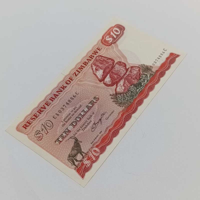 Zimbabwe $10 Salisbury 1980 uncirculated Pick 3a banknote