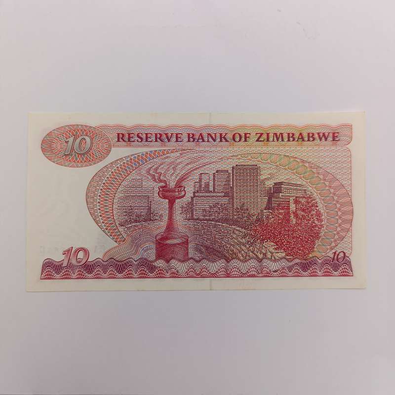 Zimbabwe $10 Salisbury 1980 uncirculated Pick 3a banknote