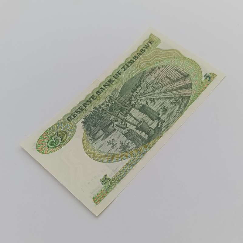 Zimbabwe $5 dollars Pick 2a uncirculated banknote Salisbury 1980